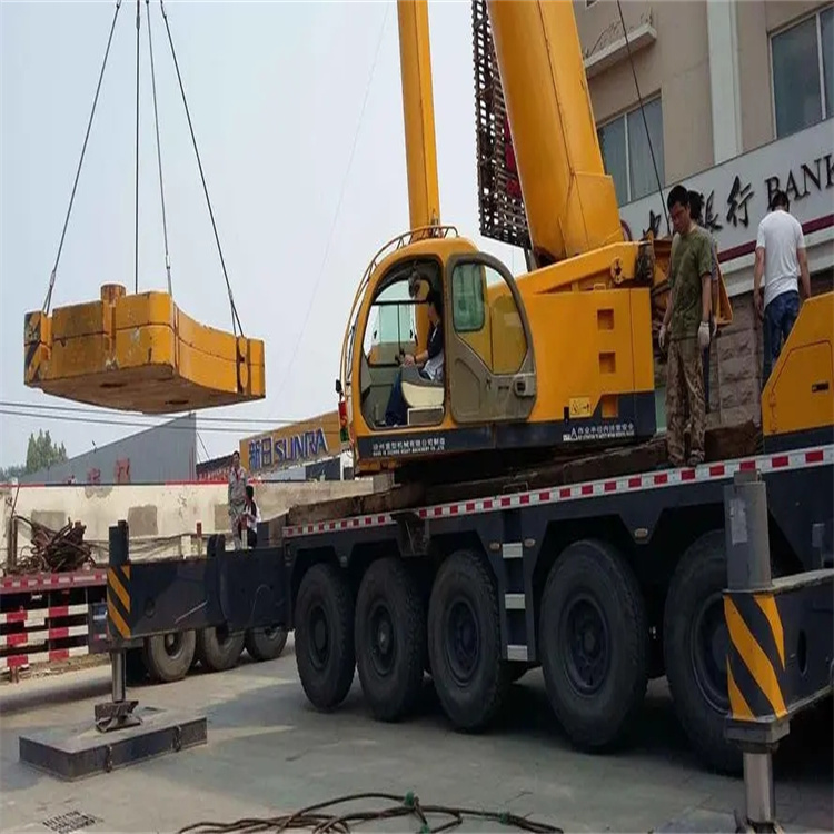 扬州当地吊车出租|机器吊装|75吨|工厂搬迁服务